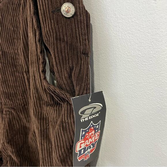 Vintage Corduroy Overalls Cleveland Browns Size Large - Picture 7 of 14